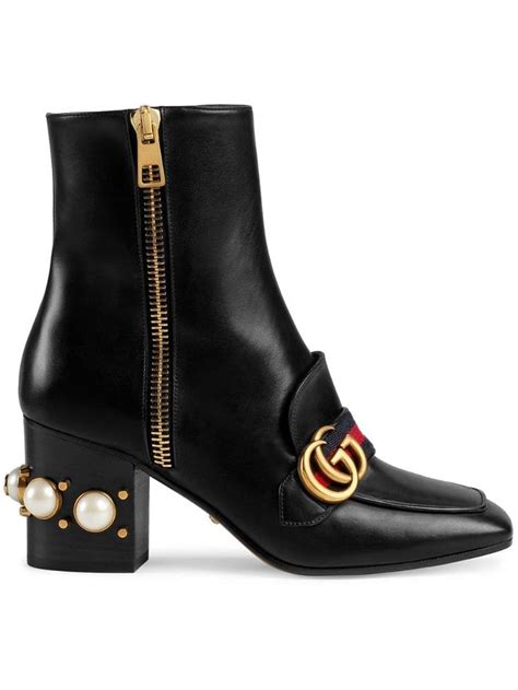 gucci boots low heel|Gucci high heel boots women.